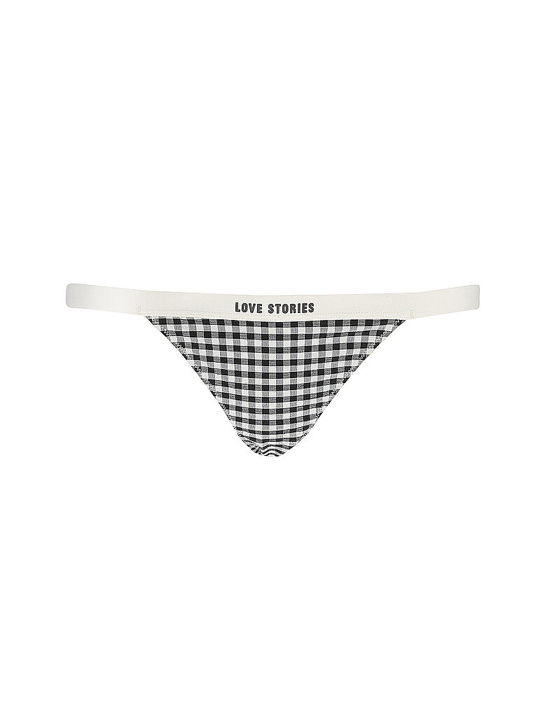 LOVE STORIES Slip Wild Rose check  schwarz | S